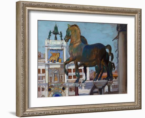 The Horses of San Marco-Boris Kustodiyev-Framed Giclee Print