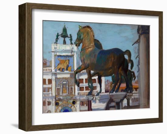 The Horses of San Marco-Boris Kustodiyev-Framed Giclee Print