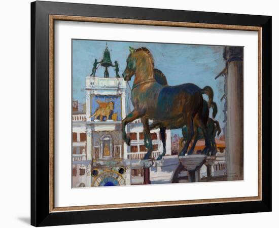 The Horses of San Marco-Boris Kustodiyev-Framed Giclee Print