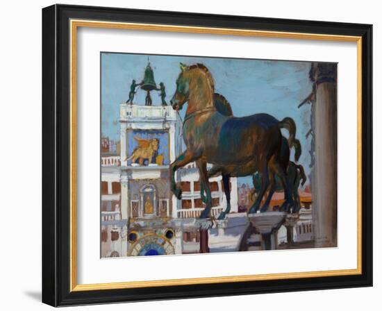 The Horses of San Marco-Boris Kustodiyev-Framed Giclee Print