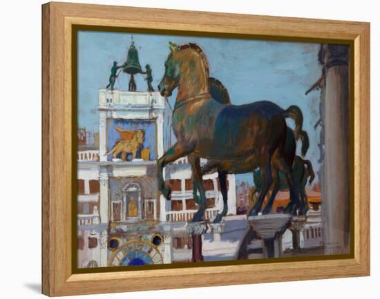 The Horses of San Marco-Boris Kustodiyev-Framed Premier Image Canvas