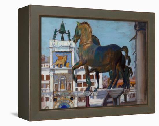 The Horses of San Marco-Boris Kustodiyev-Framed Premier Image Canvas
