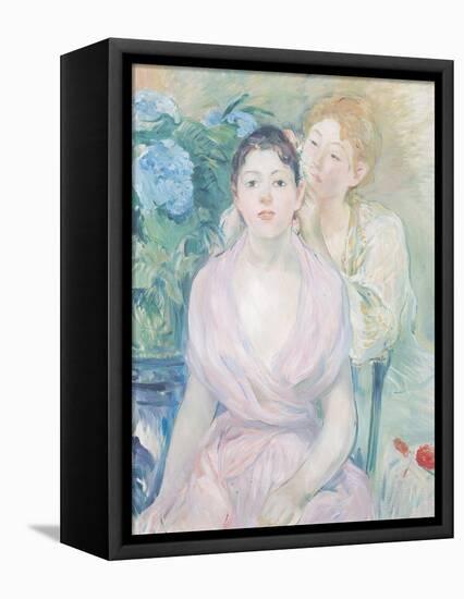 The Hortensia, or the Two Sisters, 1894-Berthe Morisot-Framed Premier Image Canvas