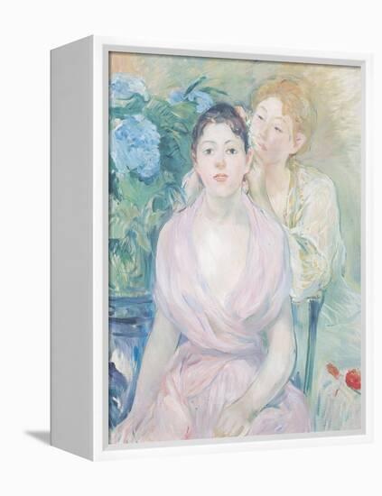 The Hortensia, or the Two Sisters, 1894-Berthe Morisot-Framed Premier Image Canvas