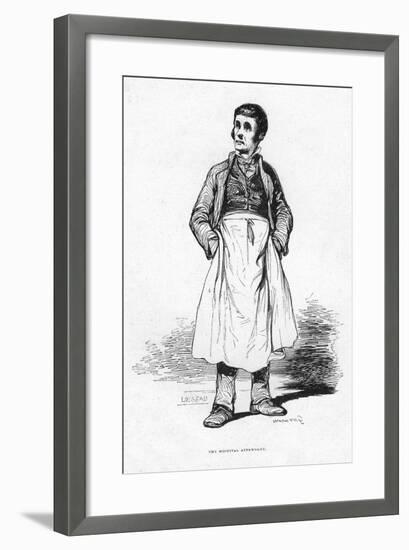 The Hospital Attendant, 19th Century-null-Framed Giclee Print