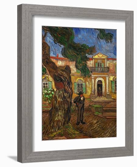 The Hospital of Saint Paul at Saint Remy de Provence, c.1889-Vincent van Gogh-Framed Giclee Print