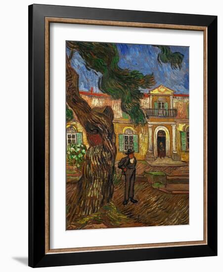 The Hospital of Saint Paul at Saint Remy de Provence, c.1889-Vincent van Gogh-Framed Giclee Print