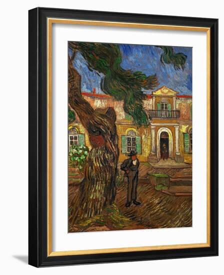 The Hospital of Saint Paul at Saint Remy de Provence, c.1889-Vincent van Gogh-Framed Giclee Print