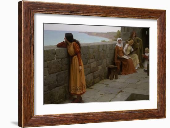 The Hostage-Edmund Blair Leighton-Framed Art Print