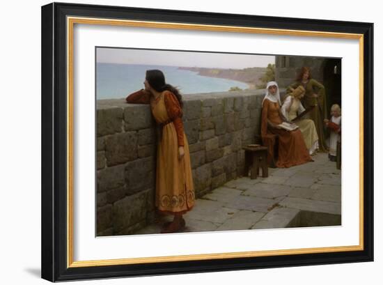 The Hostage-Edmund Blair Leighton-Framed Art Print