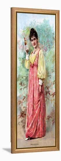 "The Hostess" Vintage Beer Advertisement-Piddix-Framed Stretched Canvas