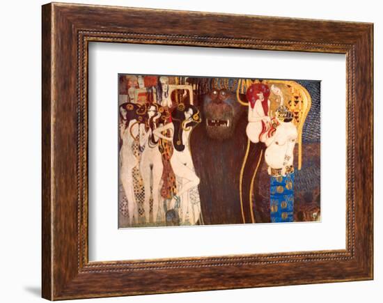 The Hostile Force, c.1902-Gustav Klimt-Framed Premium Giclee Print