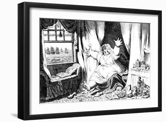 The Hostile View of Lady Hamilton, 19th Century-James Gillray-Framed Giclee Print