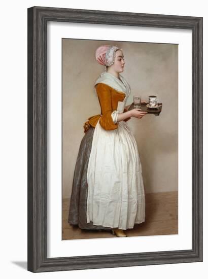 The Hot Chocolate Girl, about 1744/45-Jean-Etienne Liotard-Framed Giclee Print