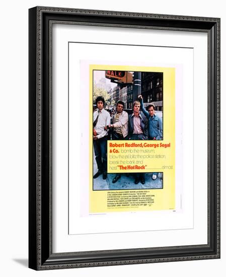 The Hot Rock, from Left: Paul Sand, Ron Liebman, Robert Redford, George Segal, 1972-null-Framed Art Print