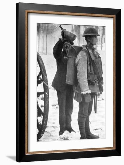 The Hot Soup Man at the Front, First World War, 1916-null-Framed Giclee Print