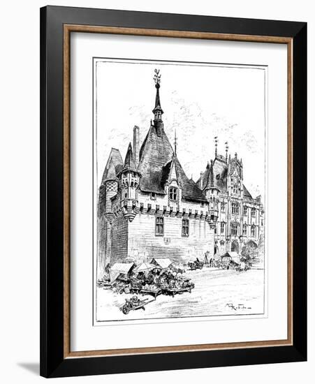 The Hotel De Ville, 1899-Albert Robida-Framed Giclee Print