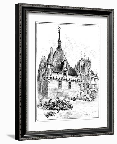 The Hotel De Ville, 1899-Albert Robida-Framed Giclee Print