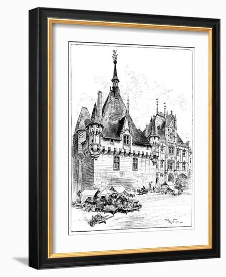 The Hotel De Ville, 1899-Albert Robida-Framed Giclee Print