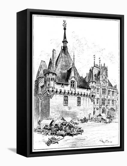 The Hotel De Ville, 1899-Albert Robida-Framed Premier Image Canvas