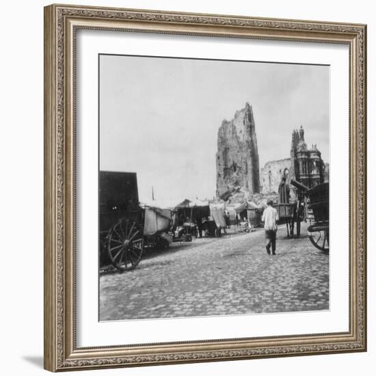 The Hotel De Ville, Arras, France, World War I, C1914-C1918-Nightingale & Co-Framed Photographic Print