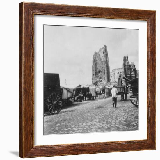 The Hotel De Ville, Arras, France, World War I, C1914-C1918-Nightingale & Co-Framed Photographic Print