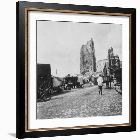 The Hotel De Ville, Arras, France, World War I, C1914-C1918-Nightingale & Co-Framed Photographic Print