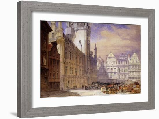 The Hotel de Ville, Brussels-William Callow-Framed Giclee Print