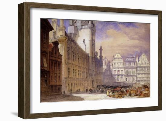 The Hotel de Ville, Brussels-William Callow-Framed Giclee Print