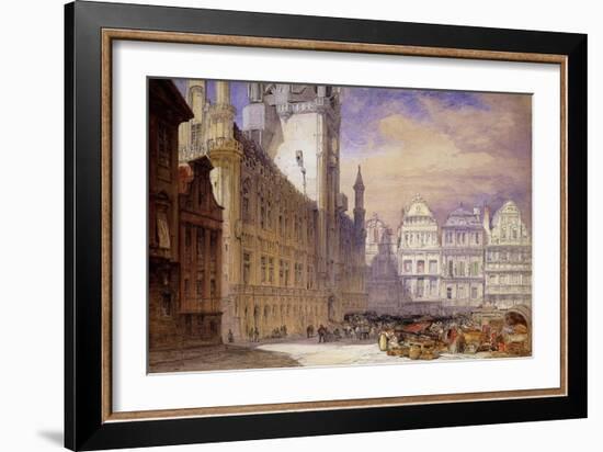 The Hotel de Ville, Brussels-William Callow-Framed Giclee Print