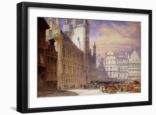 The Hotel de Ville, Brussels-William Callow-Framed Giclee Print