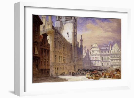 The Hotel de Ville, Brussels-William Callow-Framed Giclee Print