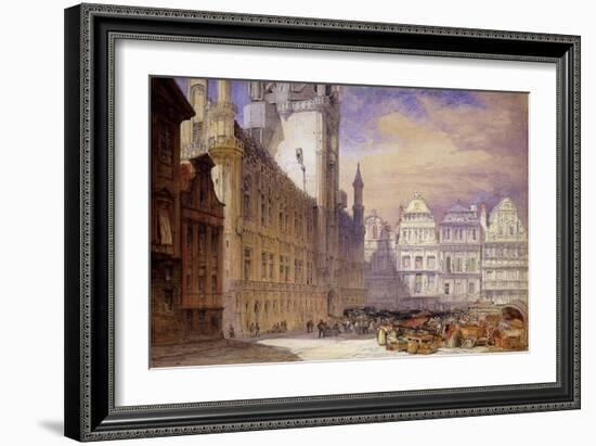 The Hotel de Ville, Brussels-William Callow-Framed Giclee Print