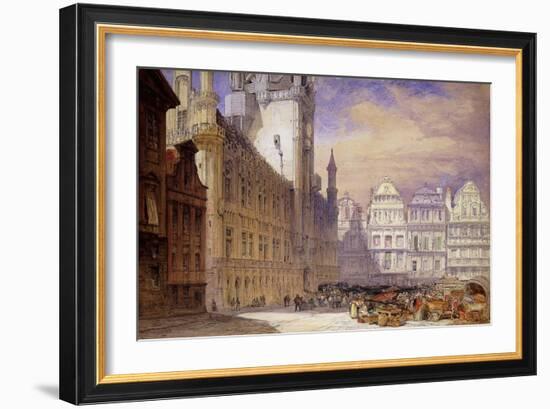 The Hotel de Ville, Brussels-William Callow-Framed Giclee Print