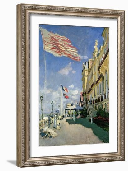 The Hotel des Roches Noires at Trouville, 1870-Claude Monet-Framed Giclee Print