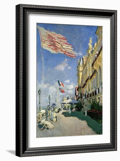 The Hotel des Roches Noires at Trouville, 1870-Claude Monet-Framed Giclee Print