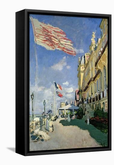 The Hotel des Roches Noires at Trouville, 1870-Claude Monet-Framed Premier Image Canvas