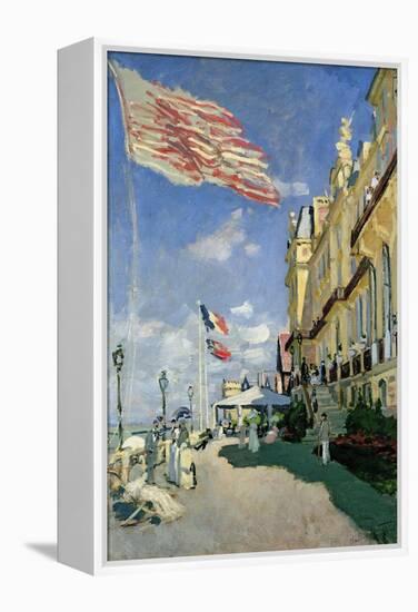 The Hotel des Roches Noires at Trouville, 1870-Claude Monet-Framed Premier Image Canvas