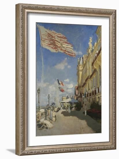 The Hotel des Roches Noires at Trouville-Claude Monet-Framed Giclee Print