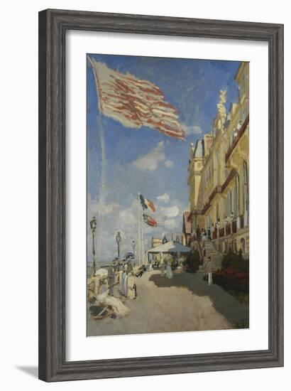 The Hotel des Roches Noires at Trouville-Claude Monet-Framed Giclee Print