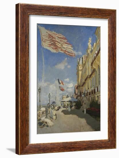 The Hotel des Roches Noires at Trouville-Claude Monet-Framed Giclee Print