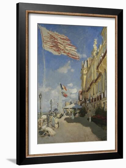 The Hotel des Roches Noires at Trouville-Claude Monet-Framed Giclee Print