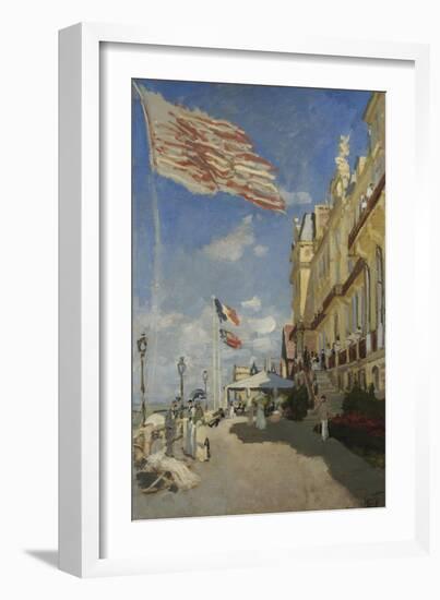 The Hotel des Roches Noires at Trouville-Claude Monet-Framed Giclee Print