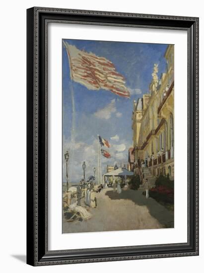 The Hotel des Roches Noires at Trouville-Claude Monet-Framed Giclee Print