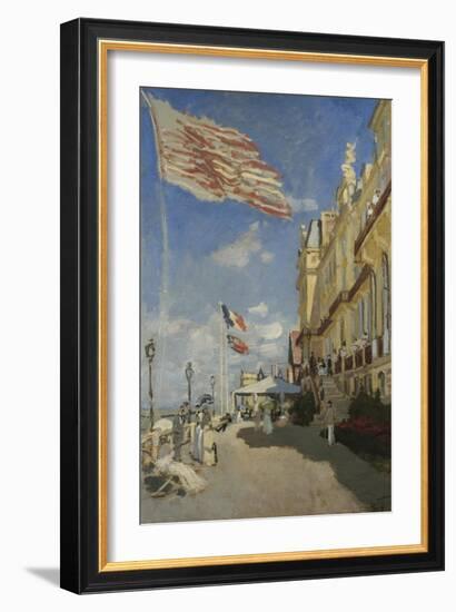 The Hotel des Roches Noires at Trouville-Claude Monet-Framed Giclee Print