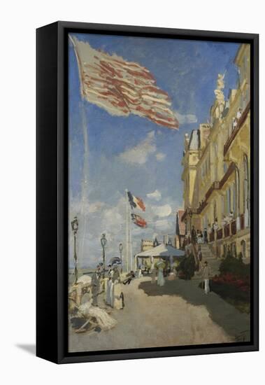 The Hotel des Roches Noires at Trouville-Claude Monet-Framed Premier Image Canvas