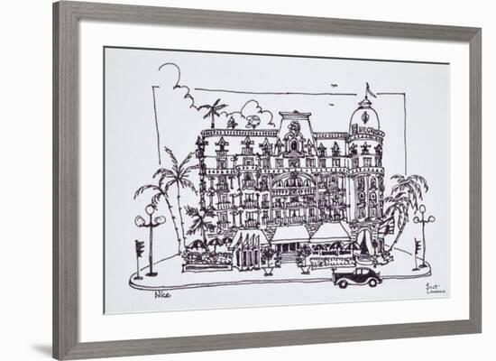 The Hotel Negresco located on the English Promenade, Nice, France-Richard Lawrence-Framed Premium Photographic Print