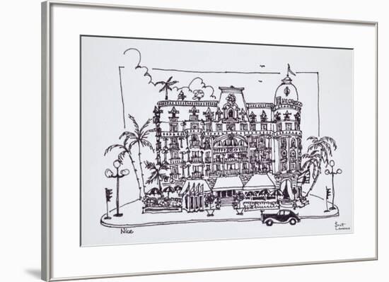 The Hotel Negresco located on the English Promenade, Nice, France-Richard Lawrence-Framed Premium Photographic Print