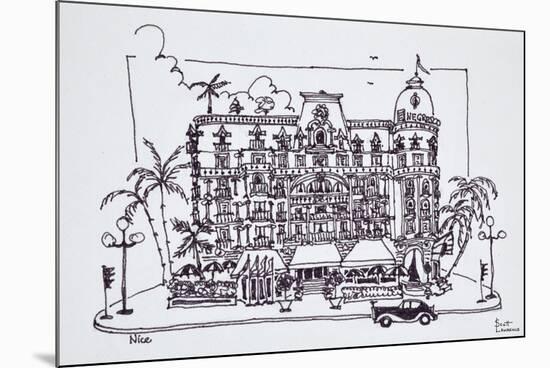 The Hotel Negresco located on the English Promenade, Nice, France-Richard Lawrence-Mounted Premium Photographic Print