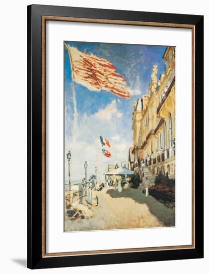 The Hotel of the Roches Noires-Claude Monet-Framed Art Print